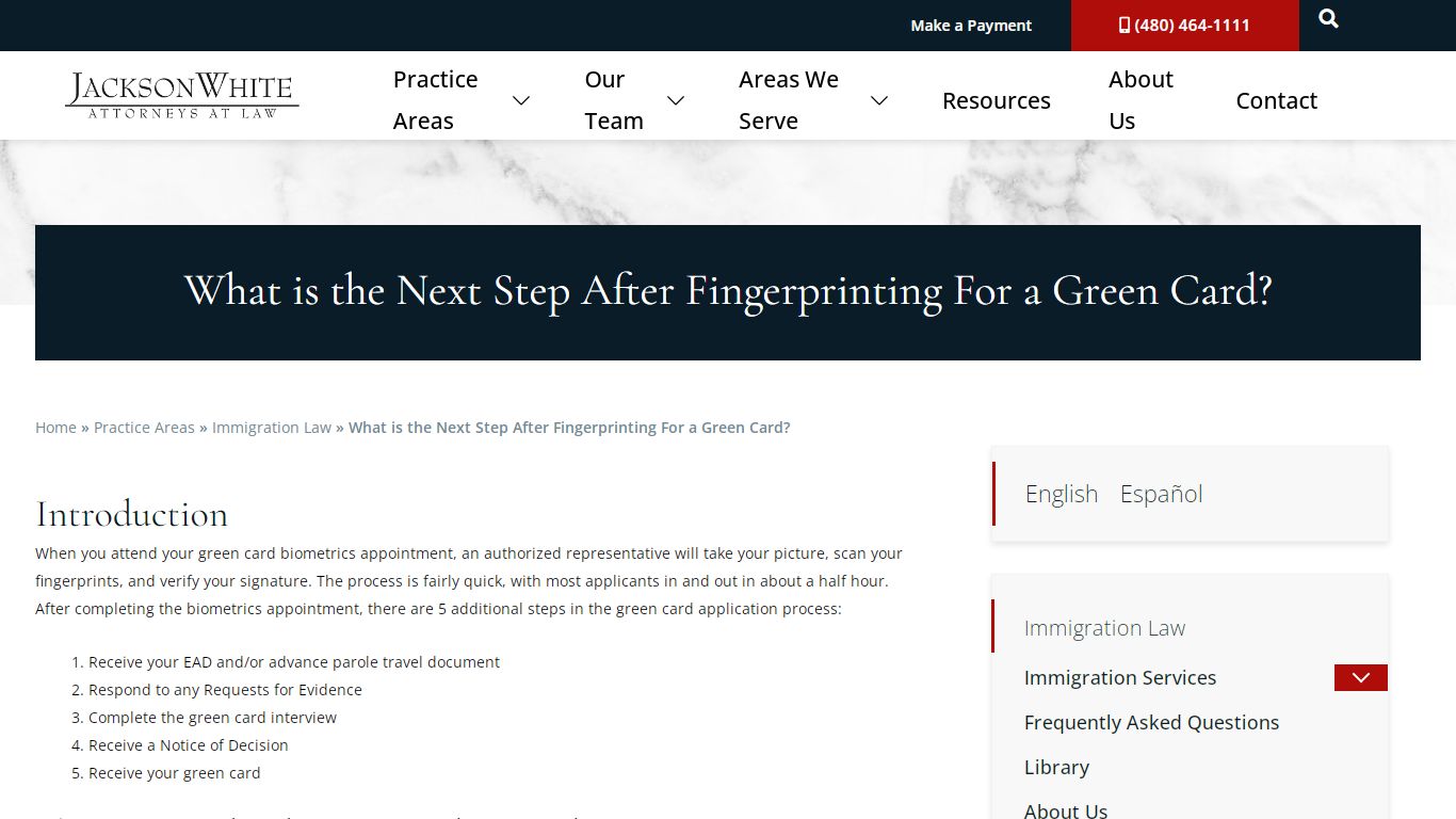What is the Next Step After Fingerprinting For a Green Card?